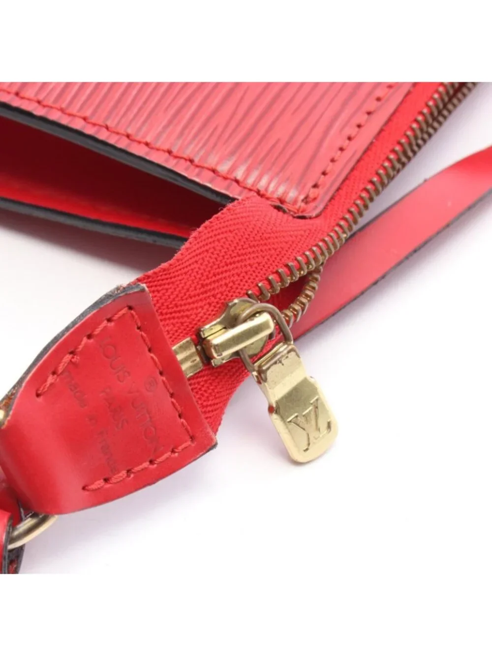 Louis Vuitton Handbag Pochette Accessoires Castilian Red Leather